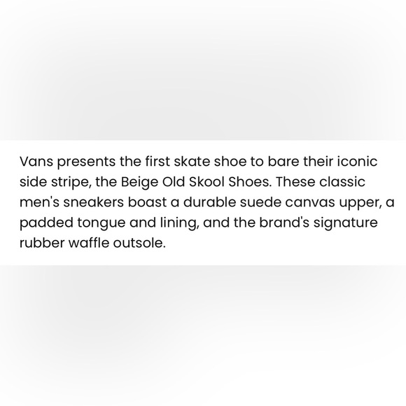 ⭐️HOST PICK⭐️ NWT Vans beige Old Skool shoes - Women 10.5/Men 9 - Picture 10 of 11